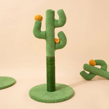 Cactus Cat Scratching Post Sisal Climbing Toy Pet Furniture Cat Scratcher Board