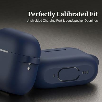 Airpods Pro 2nd Generation Case Protective Cover With Hook Midnight Blue