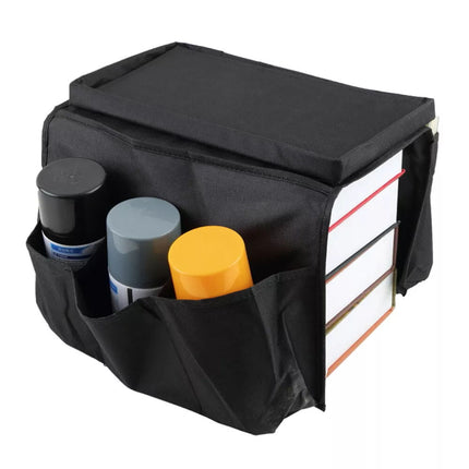 6 Pocket Organiser Sofa Couch Armrest Remote Storage Holder Handrail Tray Bag