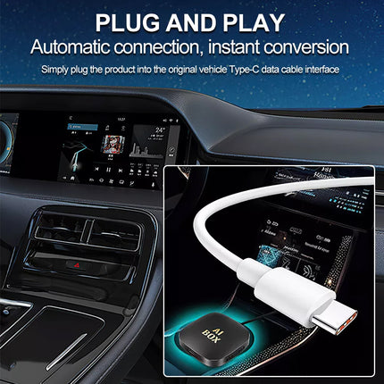 Android 13 CarPlay Smart Ai Box Wireless CarPlay Adapter For Netflix / YouTube