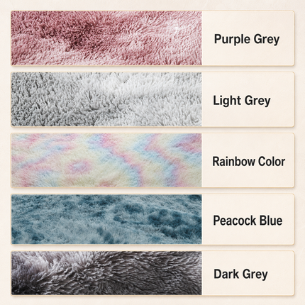 Light Grey 100cm x 160cm Soft Plush Floor Carpet Rug Mat Living Room Bedroom