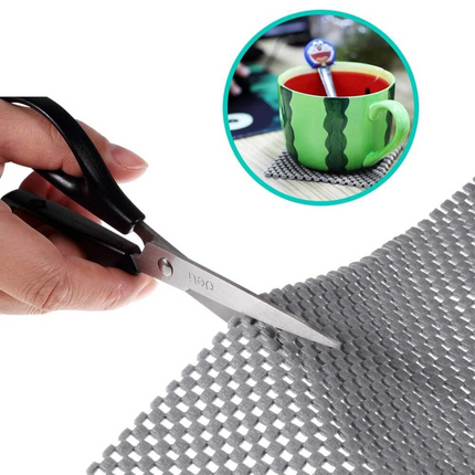 Anti Non Slip Grip Mat Underlay Liner Kitchen Carpet Drawer Grey Cabinet Bulk