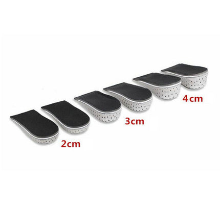 Insole Heel Lift Insert Shoe Pad Height Increase Cushion Elevator Taller Unisex