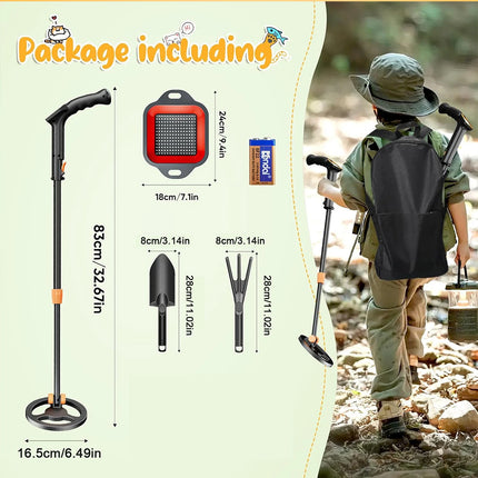 Metal Detector LCD Waterproof Deep Sensitive Treasure Coin Gold Finder Adult Kid