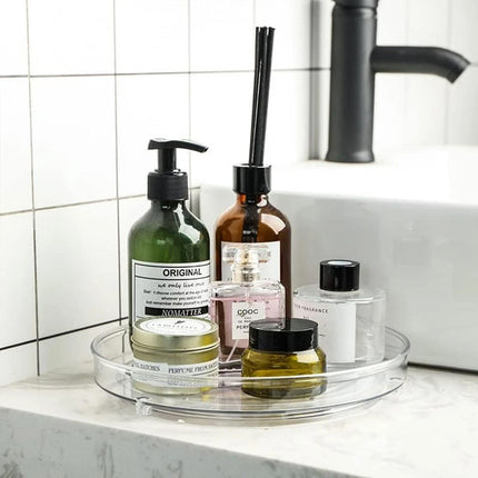 Round Rotating Storage Trays 2PCS Kitchen Pantry Turntable Rack for Cosmetics