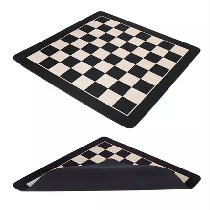 Tournament Chess Set 52x52cm Plastic Pieces with Iron Weighted Leather Board
