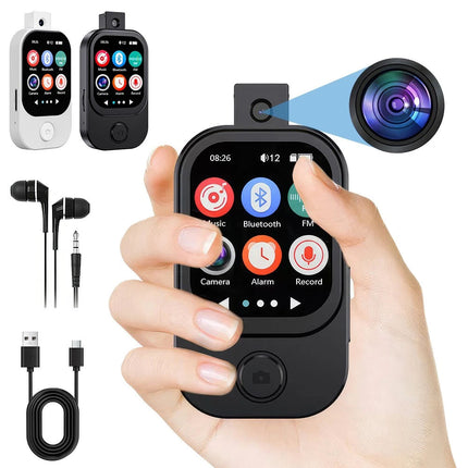 MP3 Player Touch Screen Bluetooth Music Speaker FM Radio Voice Recording W/ Cam
