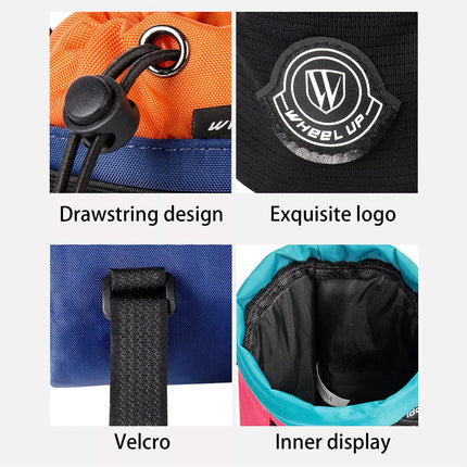 Bike Bicycle Water Bottle Holder Bag Handlebar Cup Holder-Bag Insulated Stem Bag Blue