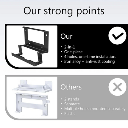 For Starlink Gen 3 Router Mounts V3 Mesh Router Mount with Power Supply Brackets