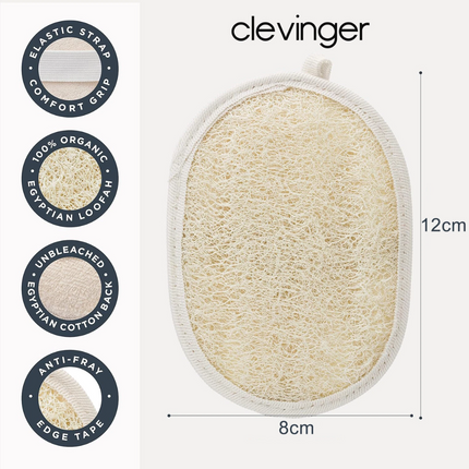 6PK Exfoliating Loofah Pad Sponge Body Skin Bath Shower Brush Luffa Scrubber