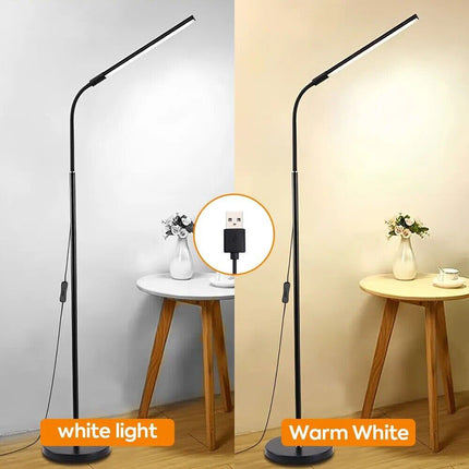 LED Floor Lamp Gooseneck 360 Adjustable Reading Standing Lamp For Office Bedroom