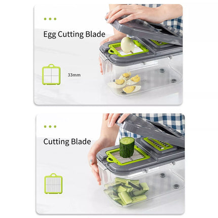 22 in 1 Vegetable Fruit Chopper Cutter Food Onion Veggie Dicer Slicer Kitchen