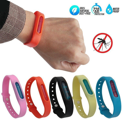 5PCS Anti Mosquito Bug Repellent Wrist Band Bracelet Insect Lock Means