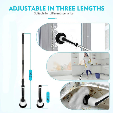 Cordless Electric Scrubber Cleaning Brush with 7 Replaceable Brush Heads