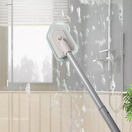 Long Handled Floor Scrubbing Brush Shower Cleaning Brush for Tubs, Tiles, Glass