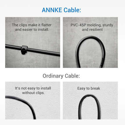 Black 4PCS 100ft 30m Security Camera Video Power Cable BNC CCTV Extension Cord