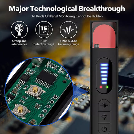 Hidden Camera Detector Bug Detector Anti Spy Kits Scanner Bug Finder GPS Tracker