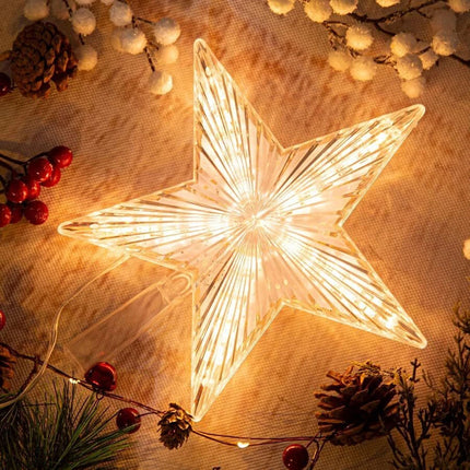Christmas Tree Topper Star Great Xmas Tree Holiday Home Decor Battery Powered