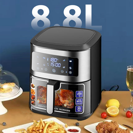 8.8L Air Fryer 1500W LCD Fryers Oven Airfryer Healthy Cooker Oil Free Kitchen