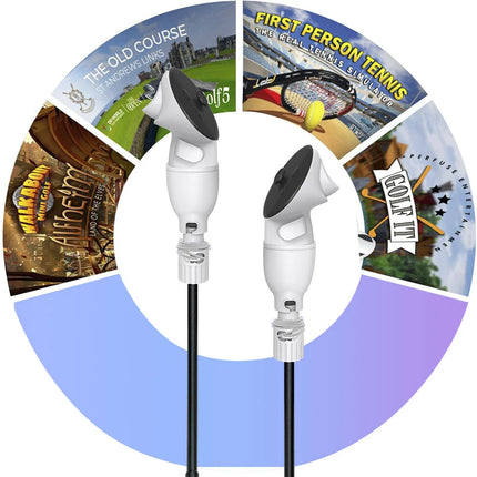 VR Golf Club Handle Game Attachment Compatible With Meta Quest 3 Oculus Quest 2