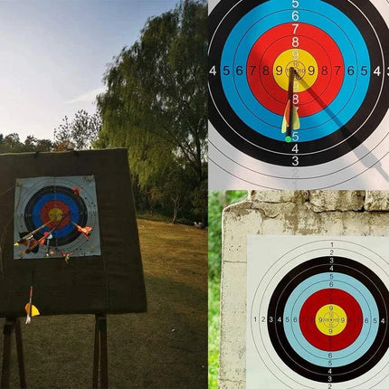 10 PCS 40cm Archery Paper Target Surface For Bow And Arrow Target Practice