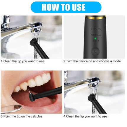 Ultrasonic Tooth Cleaner Teeth Tartar Whitening Set Dental Scaler Plaque Remover