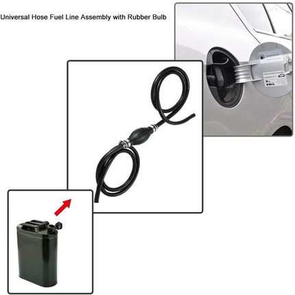 2.1M Fuel Line Gas Hose Primer Bulb Outboard Motor Tank Connector For Yamaha