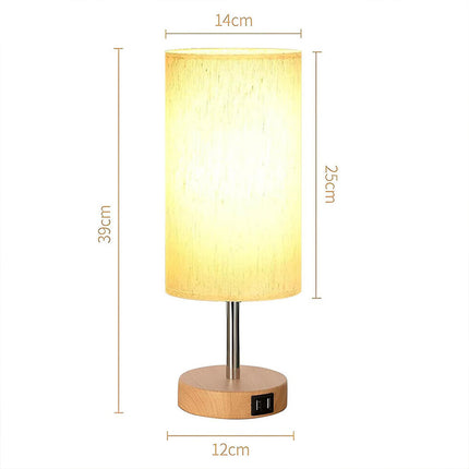 Bedside Lamp Touch Control Table Lamp with USB A Charging Ports 3-Way