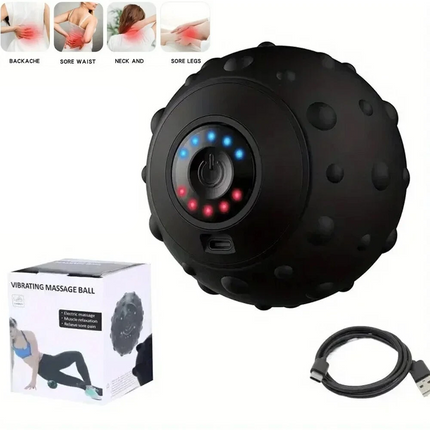 Vibrating Massage Ball Trigger Point Sports Electric Fascia Muscle Relax Ball