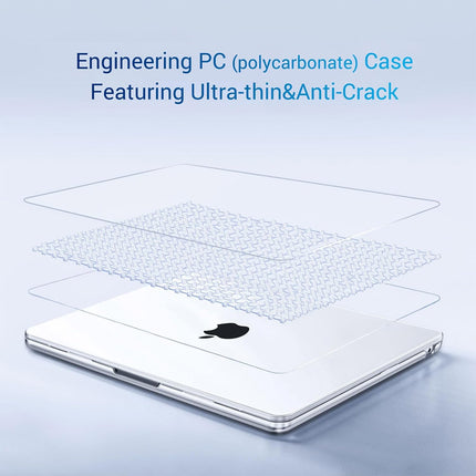 Apple MacBook Air 13.3'' Clear Cover Case Protector with Keyboard Cover – Compatible with M1 / A2337 / A2179 / A1932