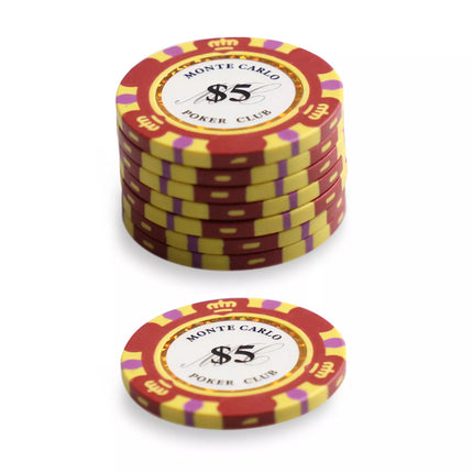 500 Chips Poker Set Case 14g Chips 100% Plastic Playing Cards