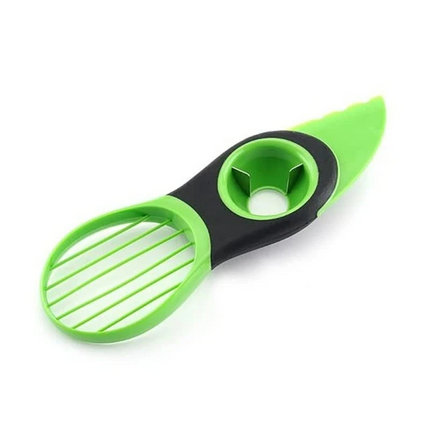 2pcs 3 In 1 Avocado Slicer Shea Corer Butter Fruit Peeler Cutter Pulp Separator