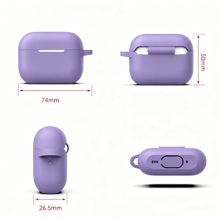Airpods Pro 2nd Generation Case Protective Cover With Hook Purple