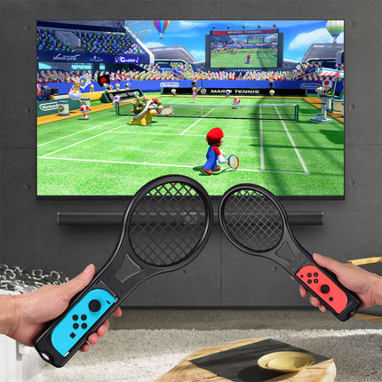Steering Wheel Handle Tennis Racket Kit For Nintendo Switch Controller Joy-Con
