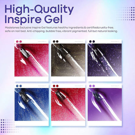 Full Gel Nail Polish Kit LED Lamp Dryer Nail Manicure Grinder With 1000pcs Nail Tips
