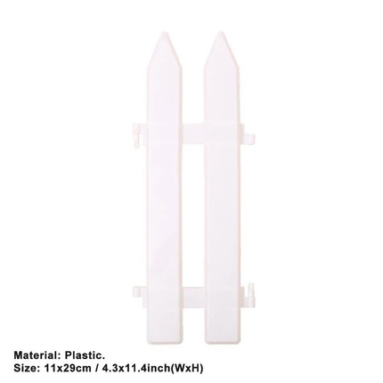 50Pcs Picket FenRK Garden Fencing Lawn Edging Home Yard Christmas Tree Fence