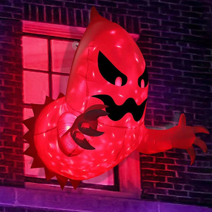 LED Light Halloween Inflatables Blow Up Ghost with Indoor/Outdoor Yard Decor