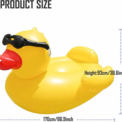 Inflatable Giant Duck Pool Float Swimming Floats Toy Lounge Beach Water Sports