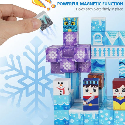 100PCS Snow Kingdom Theme Toy Educational Toy Build Blocks Set