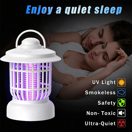 LED Electric Mosquito Lamp USB Fly Trap Insect Catcher Mozzie White