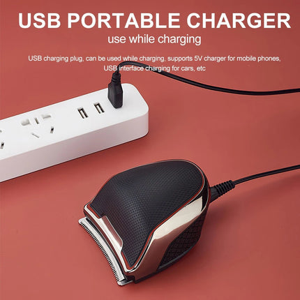 Professional Mens Hair Clippers self cut Cordless Electric Hair Trimmer USB New
