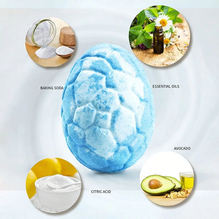 6PC/Box Dinosaur Bath Bombs for  with Surprise Inside, Natural Dino Egg Bath