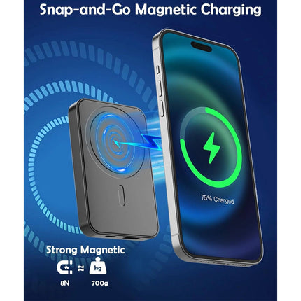 Magsafe Bank Power Portable Charger Magnetic Battery Pack For Phone Samsung Au