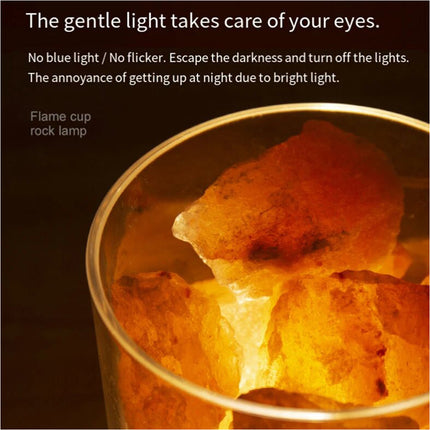 Himalayan Natural Crystal Salt Rock Lamp Colorful Night Light Gift
