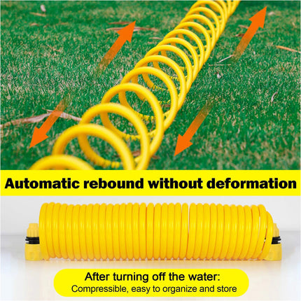 20m Expandable Garden Hose Flexible Water Pipe Set with 10-Pattern Spray Nozzle