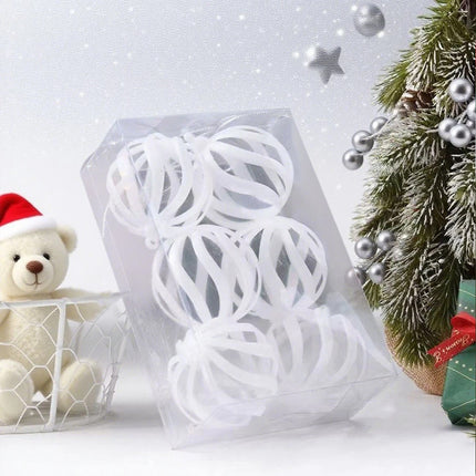 6Pcs 6cm Christmas Ball Ornaments Holiday Home Decoration