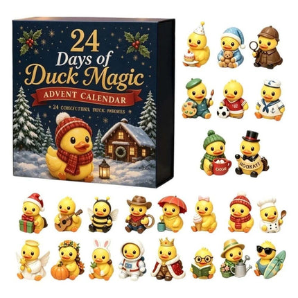 2026 Duck Christmas Advent Arrival Calendar Doll Contains 24Pcs Duck Toys Gift