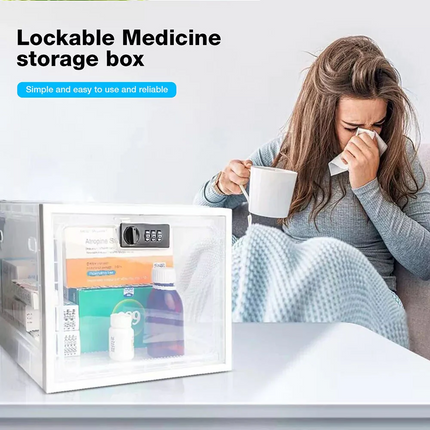 Refrigerator Lockable Box  Medicine Lock Box for Food Storage Childproof