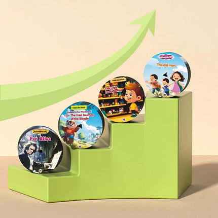 Gramophone With 96 Cards, Phonograph Story Music Player Gift