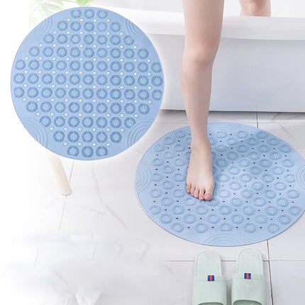 Acupressure Mat Circular Bathroom Non-slip Mat Carpet Suction Cup Massage Mat     (1x)